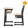 Siyah L Şekilli Çelik Ahşap Masa Sandalye Takımı