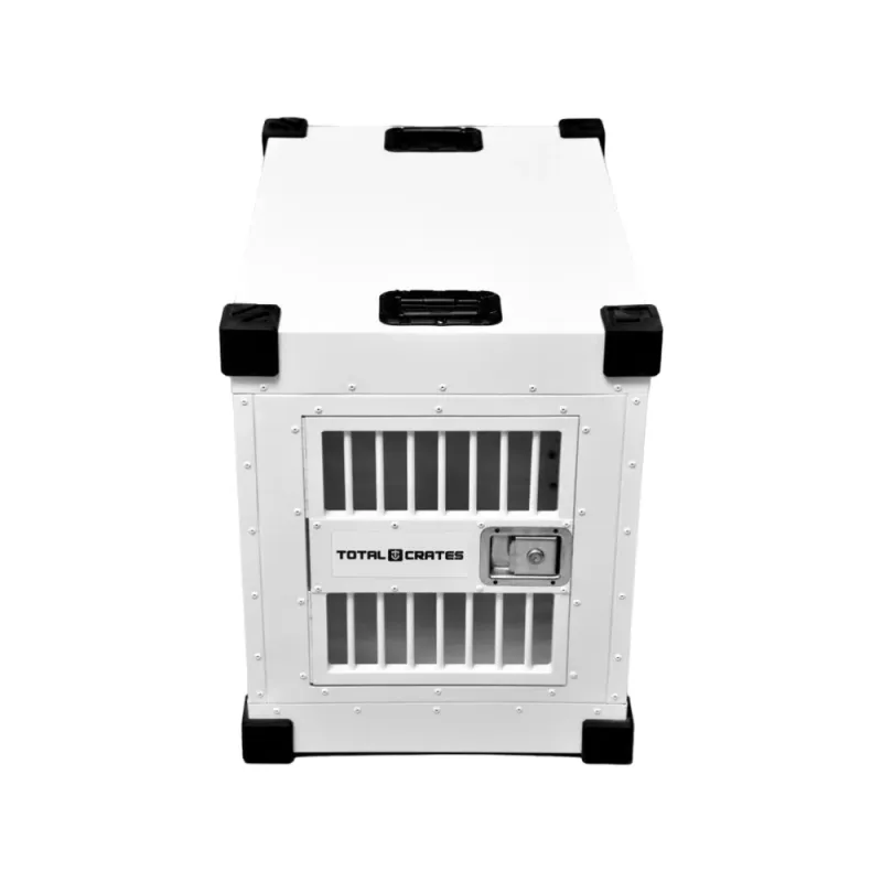 Heavy Duty Fully Collapsible Powder-Coated Aluminum Dog Crate