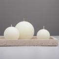 White Ball Shape Candles Bulk For Sale