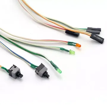 Light touch ATX case power switch cable