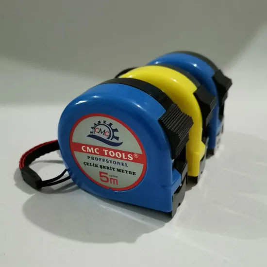 One Lock Black Hook White Blade Measuring Tape