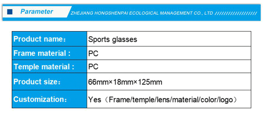 Anti Break Sports Eyewear for Outdoor