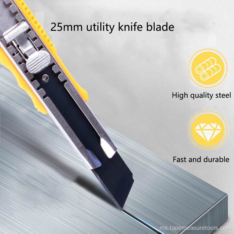 pisau utiliti 25mm bahagian besar bilah 0.7mm