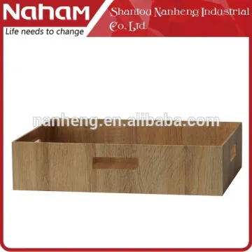 NAHAM Wholesale wooden stackable boxes storage bins basket
