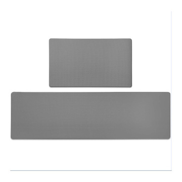 Non-Skid Grey Standing Mats: Enhance Comfort and Safety in Your Kitchen or Office with PU Leather Mats in Various Sizes (17.7 x 29.5/47.2/59/70.9 Inch) - 8MM Thickness