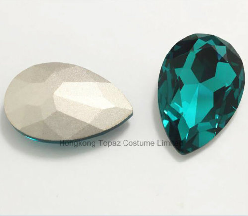 China Wholesale Rhinestone Pointed Back Fabricante Beads Glass Glass Crystal (TP-Drop 13 * 18)