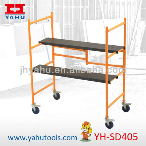 Folding scaffold step ladder