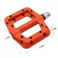 Bicycle Pedals Flat Nylon Platform 9/16 Inch