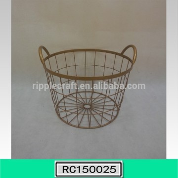 2015 New Develop Metal Wire Basket for Storage Home Decoration
