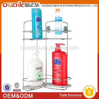 Chromium plating bathroom storage rack
