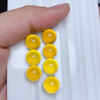 Natural Blue Amber Beads And Beeswax Loose Beads