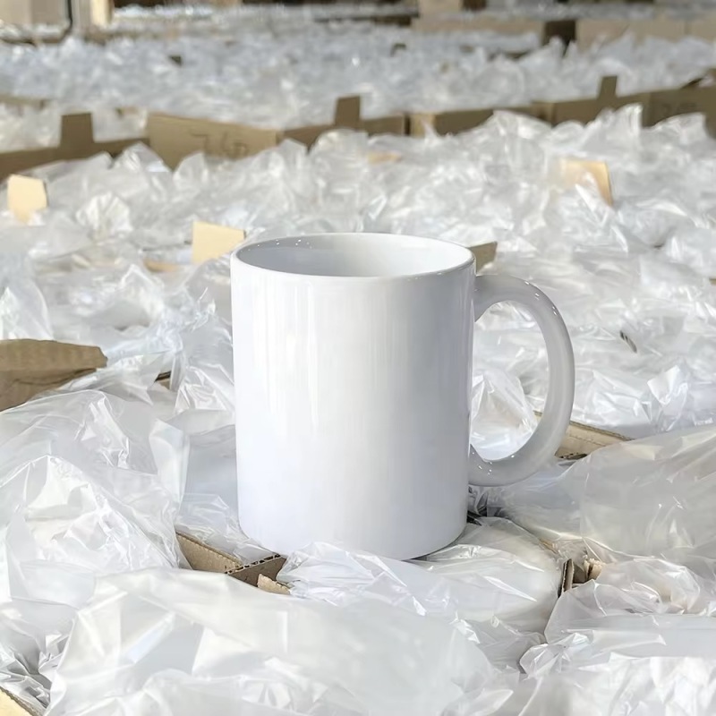 Blank White Ceramic Mugs