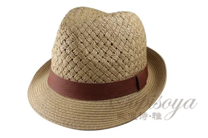 2015 Fashion 100%paper hat Handmade straw all-match hat