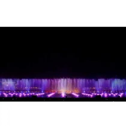 Music controlled flowing fountain