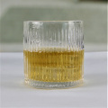 Ribbed Round Crystal Tumbler Unique Whisky Shot Glasses