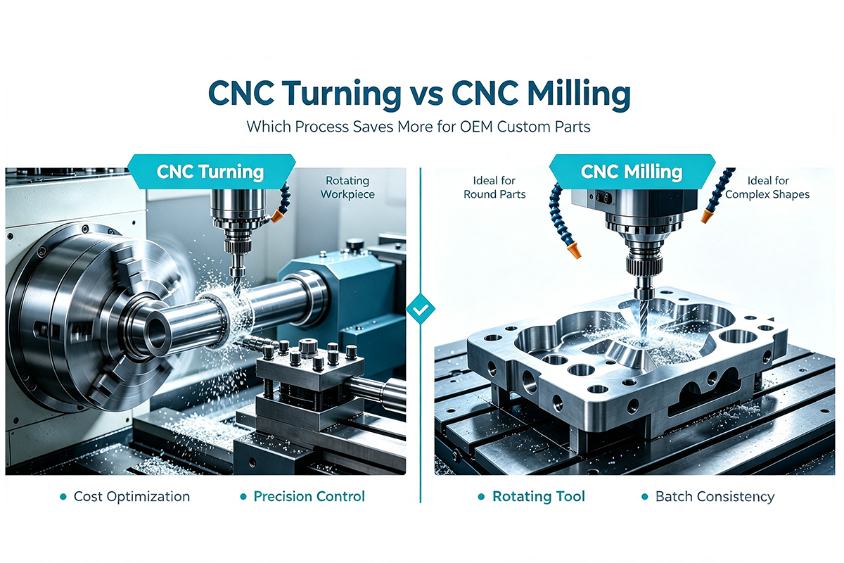 CNC Turning VS CNC Milling