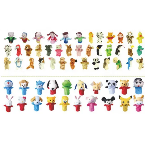 Customizable Plush Animal Finger Puppet and Professional Children's Toy Shop: Offering Unique Hand Puppets, Kindergarten Cloth Toys
