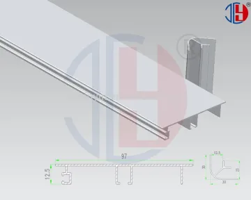Anodized Skirting Board Aluminium Alloy Decoration Profile