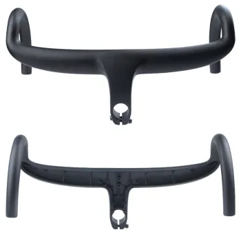 Road bike fully internal wiring bent handlebar