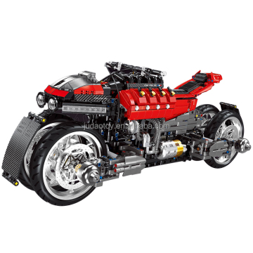 JD033: High-Tech Motorcycle Building Blocks - A Challenging and Educational Toy for Kids