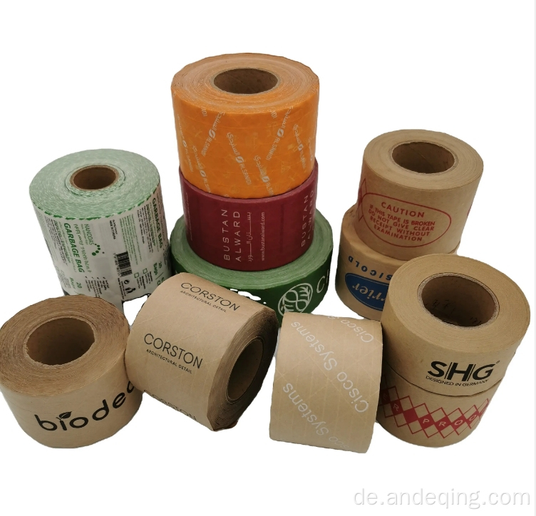 Gummiertes Papierbandkleber Kraftpapier Gummiertes Klebeband