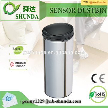 stainless steel infrarouge wastepaper basket