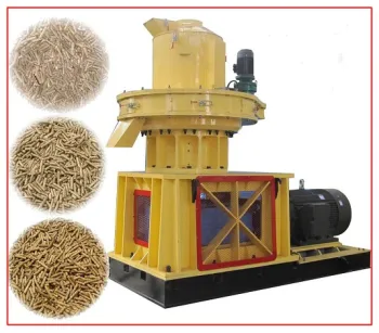 Rice hust pellet making machine with grinder