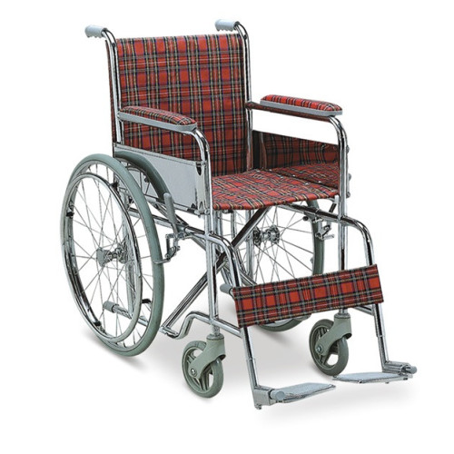 Stainless Steel Foldable Disable Manual Wheelchair