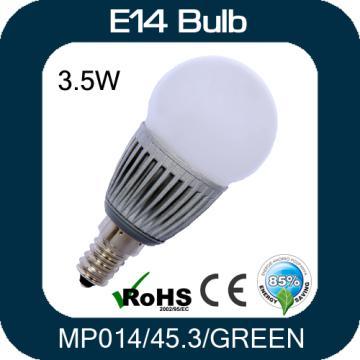 Green Light 3W E14 LED Bulb