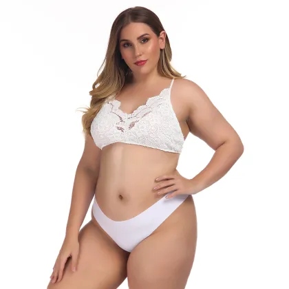 Sexy Plus size women lace bra