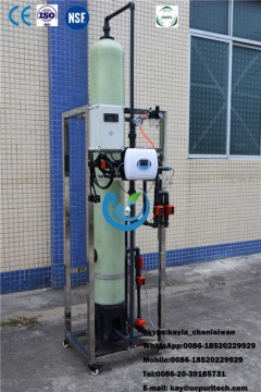1000Lph Cation and Anion Resin Exchanger Deminerized / Deionized Water Machine