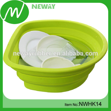 fashion design durable silicone kitchen foldable basket