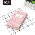 Custom flower story style cute metal cover notebook for girls hardcover diary