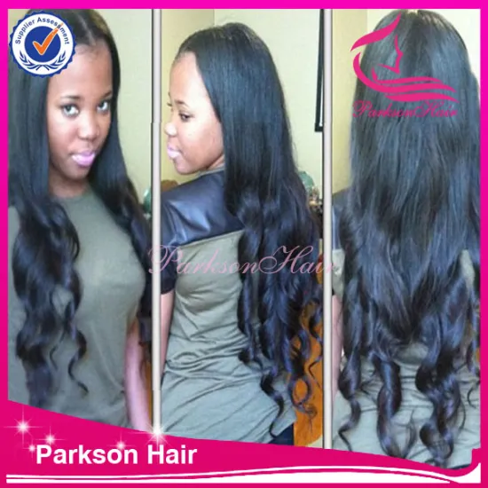 Hot sale 2014 new products natural color high density wave chinese hair 8-26inch human hair thin skin top lace wig