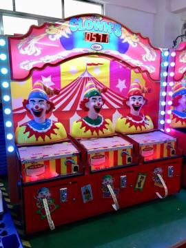 New version the Clowns game with JP function,Ticket Redemption Game Machine