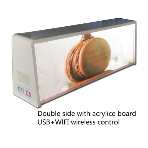 Outdoor Wireless Control P4 Led Taxi Top Screen