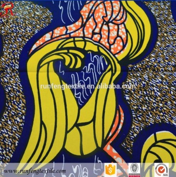 hot selling 100% cotton african veritable wax block prints fabric