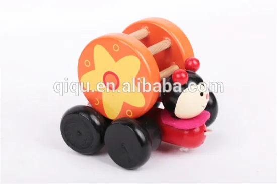 cartoon animal toy for child wooden kids push toy