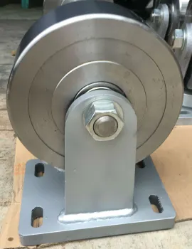 Super heavy duty Forged steel fixed caster wheel
