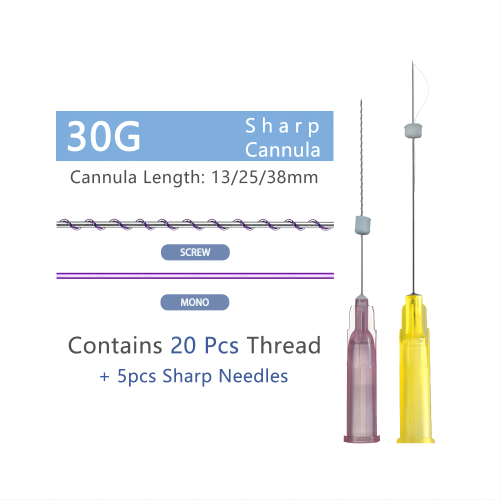 Canule tranchante 30g - ascenseur à thread