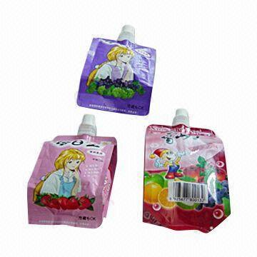 Plastic Bag/Side Gusset Spout Pouches with Up to 90 Degrees Centigrade Pasteurizing Temperature