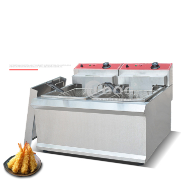 Commercial Electric Fryer 220V Double Tank for Restaurants and Kitchens