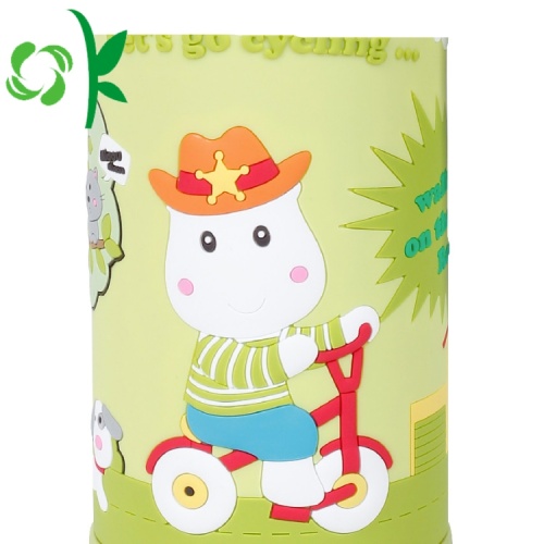 Silicone Custom Cartoon Waterproof Kinderen Bottle Sleeve