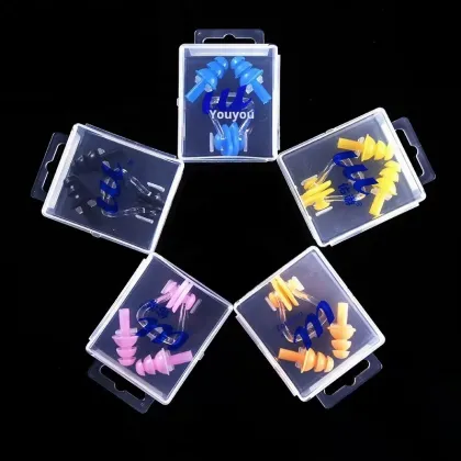 Soft Waterproof Silicone Nose & Ear Plugs for Kids - Anti-Choking & Water Prevention