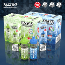 Barra de razz 16000 bocanadas recargables de vapor e-liquid