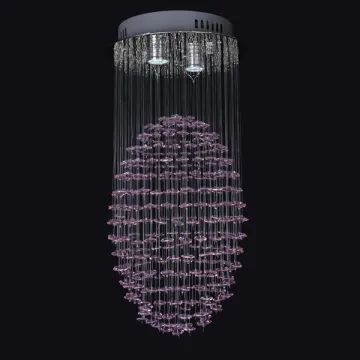 ball shape crystal lighting hanging chandelier modern design