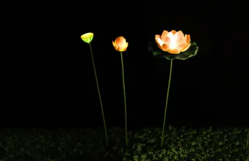 leaf lamp low voltage waterproof lotus lamp