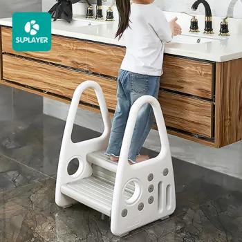 Affordable and Portable Kids' Kitchen Helper: A Versatile Footstool and Ottoman for Toddlers and Children (2021)