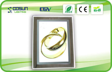 A5 Lgp Wall Mounted Advertising Crystal Slim Light Box Panel Customized