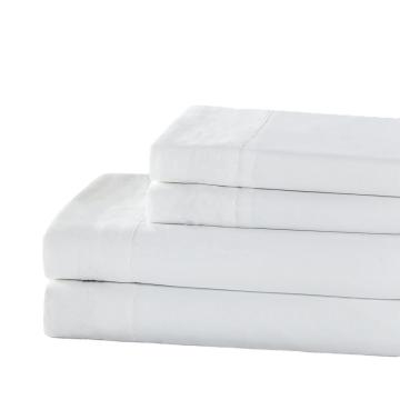 wholesale sheet sets bedding hotel microfiber bed sheet set plain white flat sheet & pillow case for living room hotel bedroom